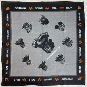 Harley Davidson Bandana The All New Milwaukee Eight Knucklehead Panhead V Twin